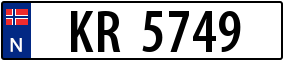 Trailer License Plate